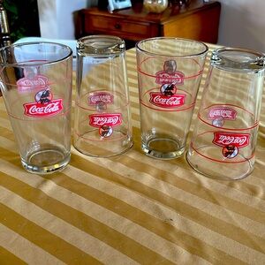 Vintage 1980’s 16oz Coca-Cola glasses